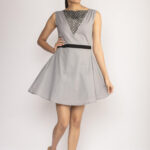 Grey Circular Dress By TAMASQ