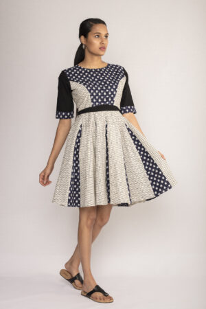 Ikat Fit and Flare Dress By TAMASQ