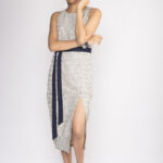 Ikat Long Slit Dress By TAMASQ